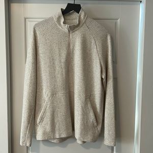 Men’s Lululemon At Ease Pullover. Size L. Heathered cream color.